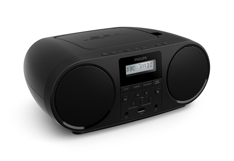Philips TAZ6000/10 – DAB-/Internetradio – Portabel – UKW, Akkubetrieb – Schwarz