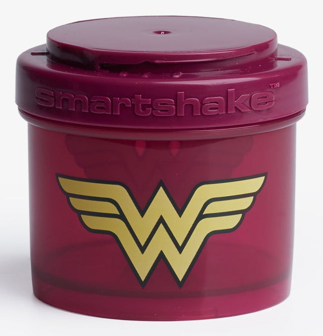 Smartshake Vorratsdose 200 ml, Ø 8 × 7,1 cm, Polypropylen (PP), auslaufsicher, bordeaux
