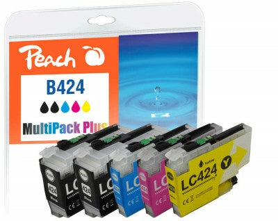 Peach Tintenpatronen-Multipack LC-424 MP Plus, kompatibel – für Brother DCP-J1200 Serie