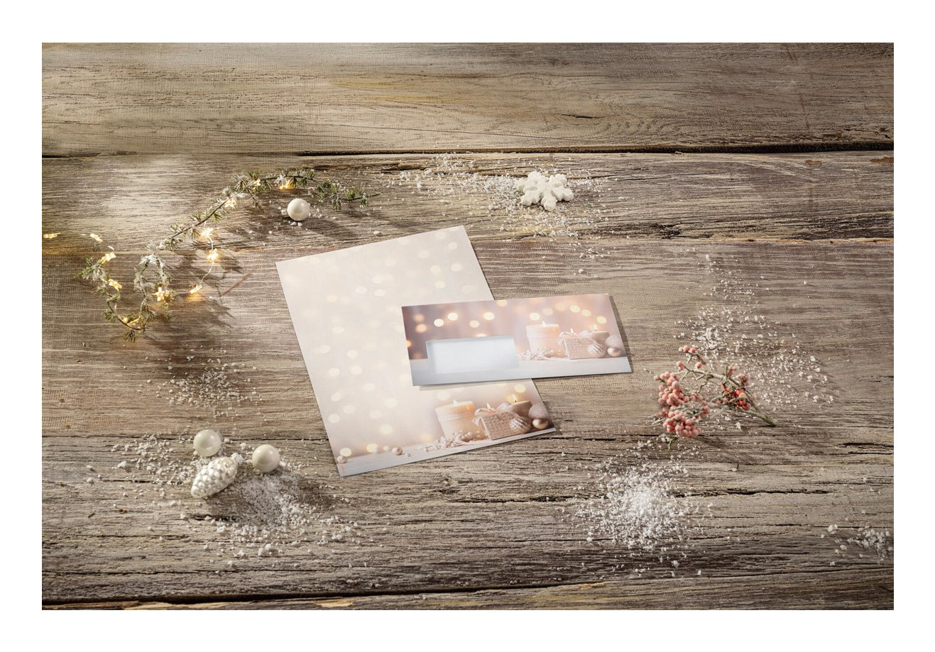 Sigel Motivpapier – A4, 90 g/m², mehrfarbig, Motiv: Golden Glow – für Inkjet/Laser/Kopierer – FSC – 100 Blatt