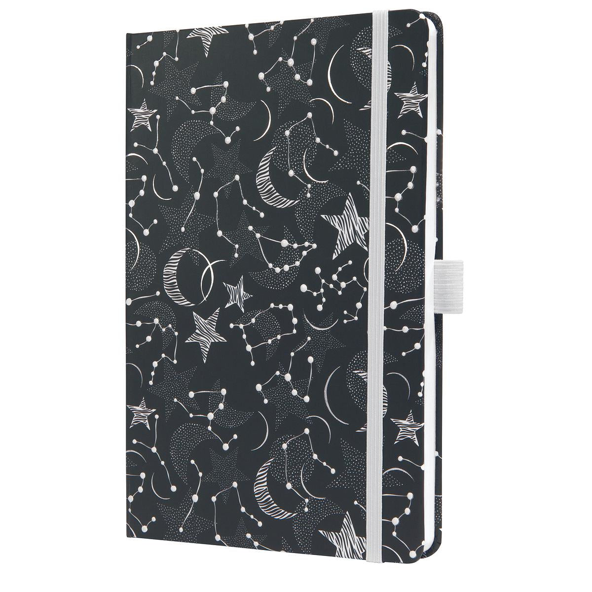Sigel Notizbuch A5, liniert, Fadenheftung, Hardcover, 174 Seiten, perforiert, 80 g/m² – mehrfarbig