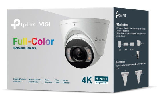 TP-Link InSight S485 2,8 mm Netzwerkkamera – 8 MP, 4K (3840×2160), PoE, Weiss