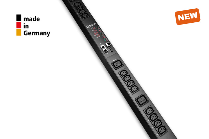 Güde Gude EPC 87-1310-18 – Rack-PDU gemessen/geschaltet, 24× IEC C13 + 6× IEC C19, 16 A, 0U vertikal, 3,6 kW
