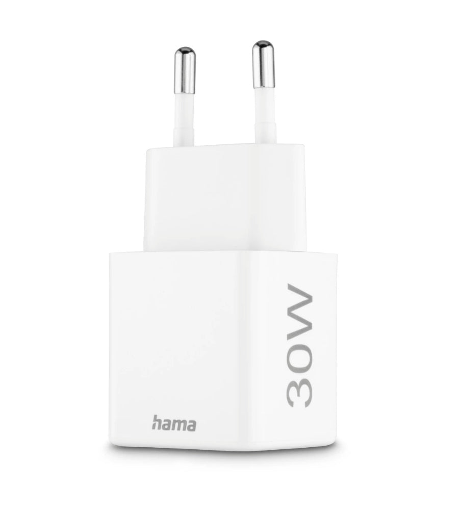 Hama 00201992 USB-Ladegerät 30 W – USB-C×1, USB-A×1 – PD 3.0, QC 3.0 – Weiss