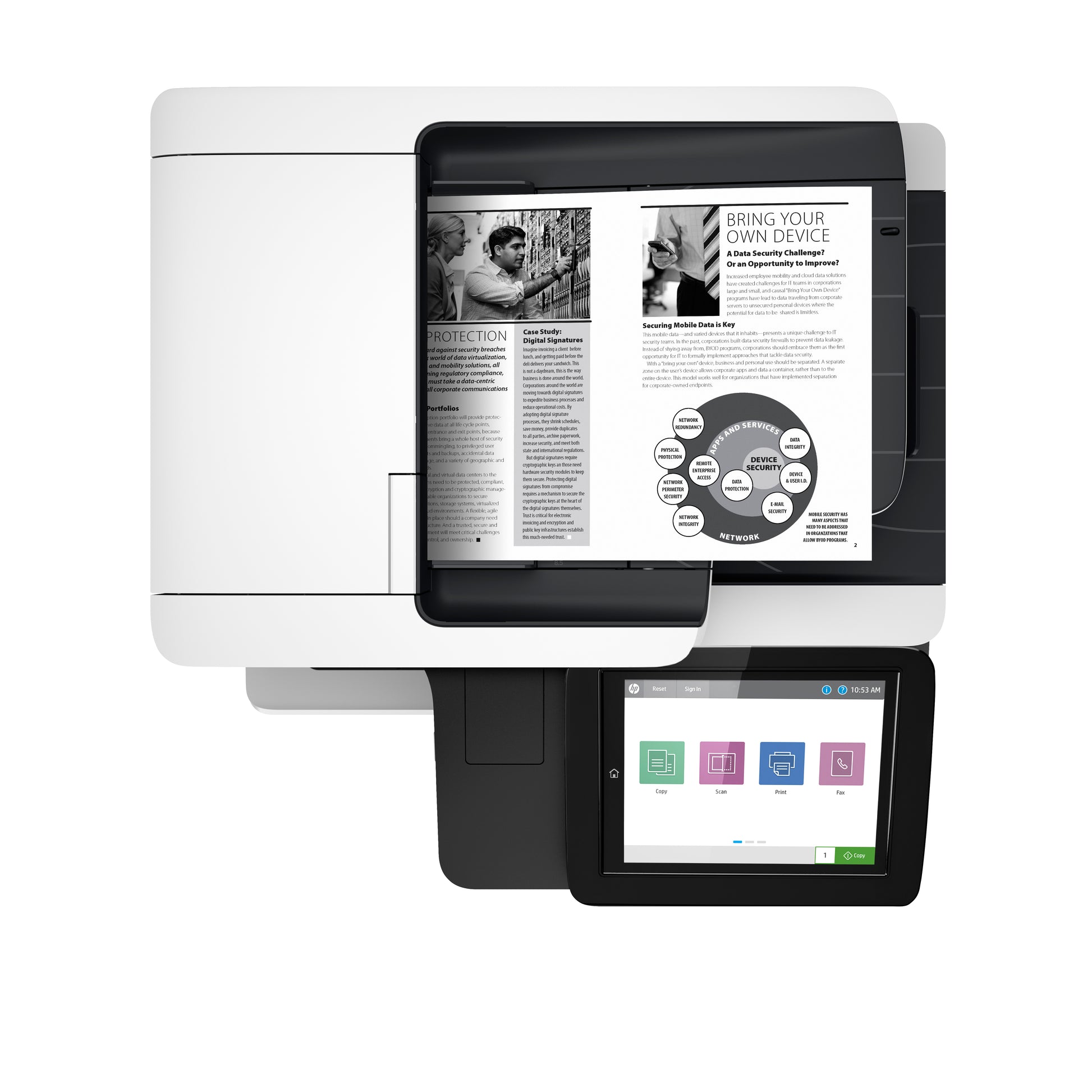 HP LASERJET ENTERPRISE M528DN – S/W Laser-MFP A4, 3-in-1 – LAN – Duplex – 43 Seiten/Min S/W