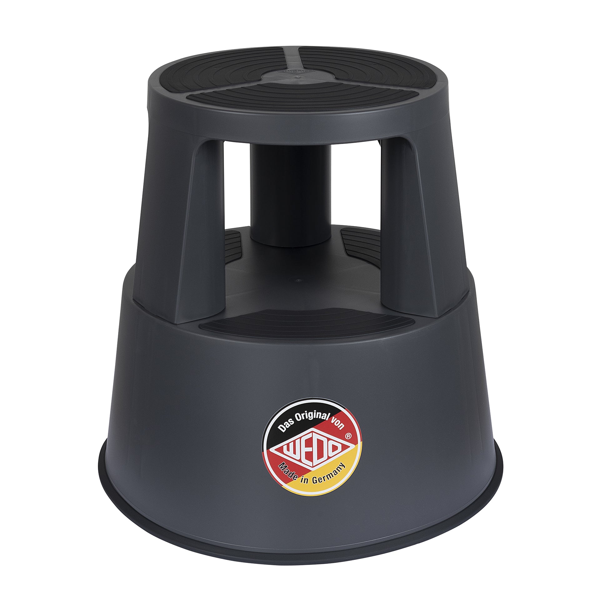 WEDO SuperStep Trittschemel – Kunststoff – Anthrazit, Anti-Rutsch-Stufe, bis 150 kg