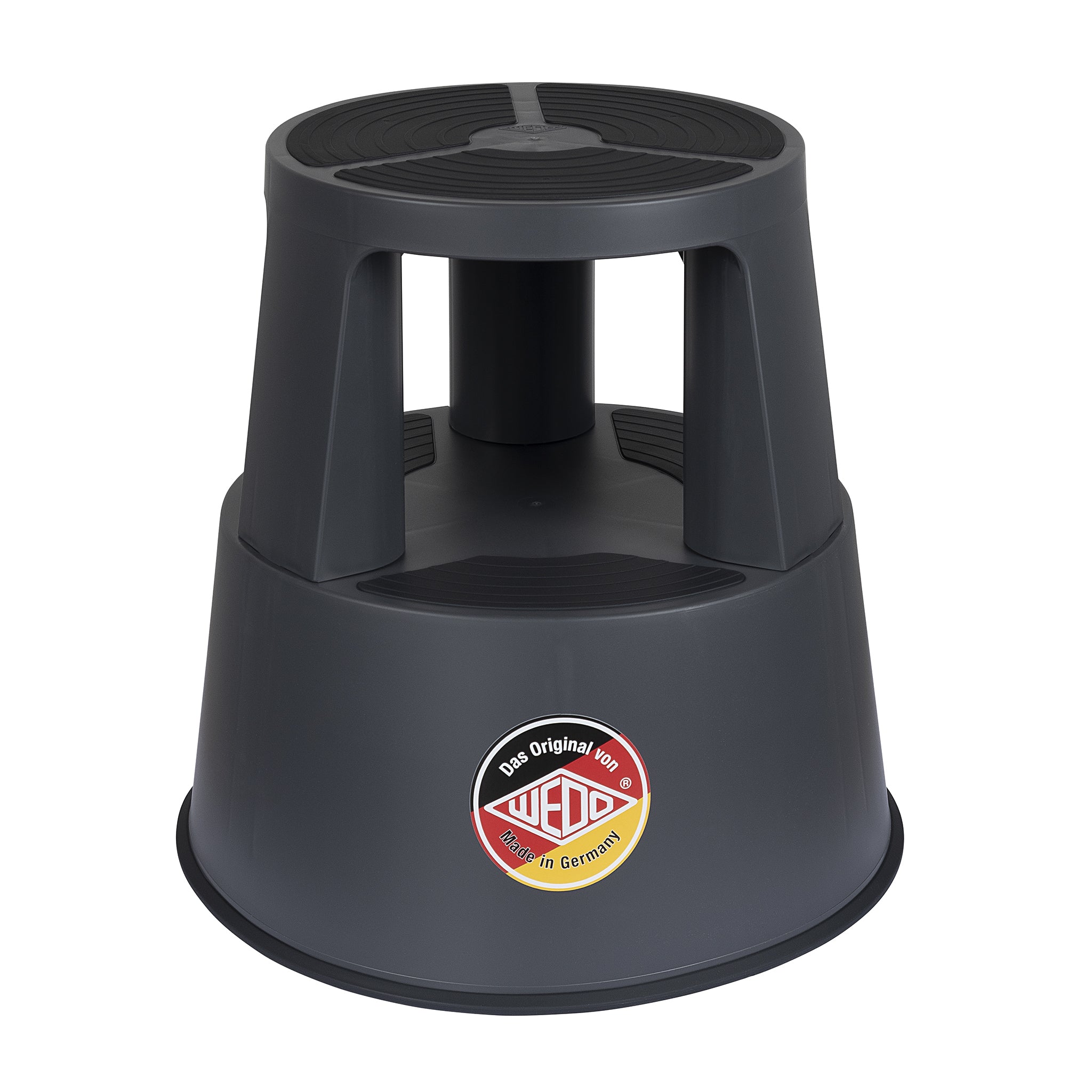 WEDO SuperStep Trittschemel – Kunststoff – Anthrazit, Anti-Rutsch-Stufe, bis 150 kg