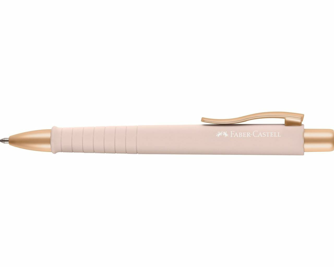 Faber-Castell Poly Ball 241187 Kugelschreiber – Blau, Extradicke Spitze, Druckmechanik, dokumentenecht, nachfüllbar