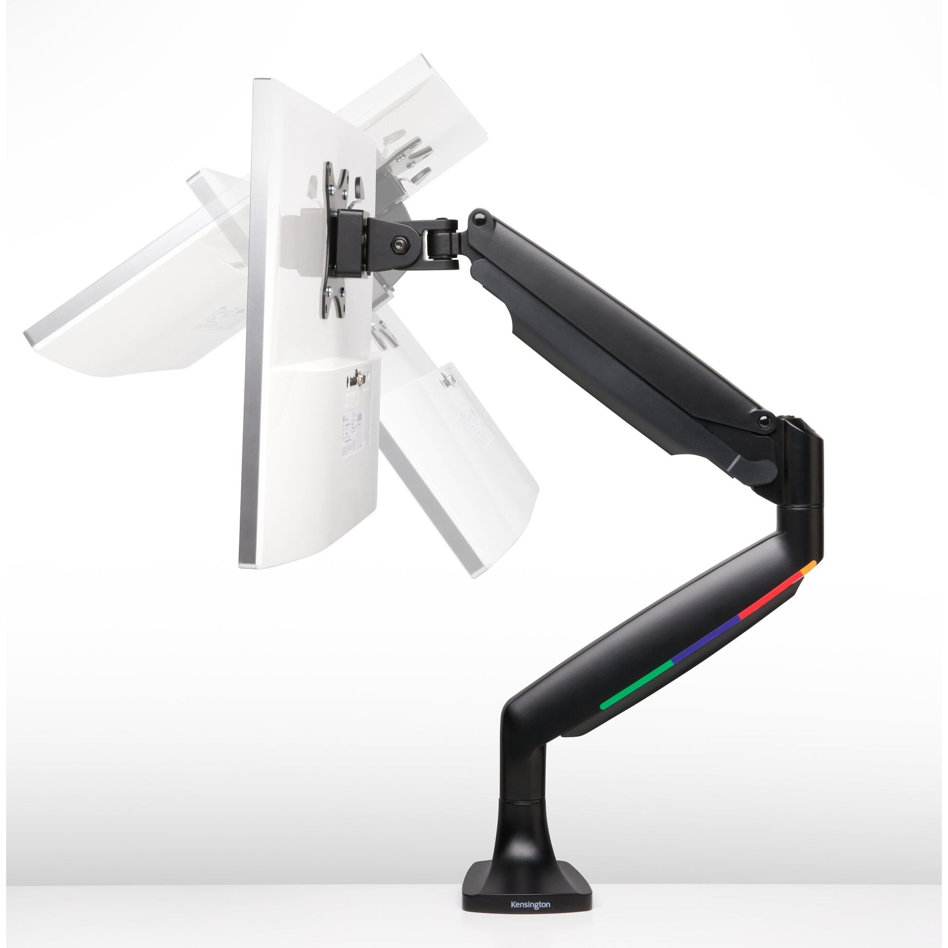 Kensington One Touch SmartFit – Monitorarm, C-Klemme/Tülle, bis 34", VESA 75 × 75/100 × 100 mm, schwarz
