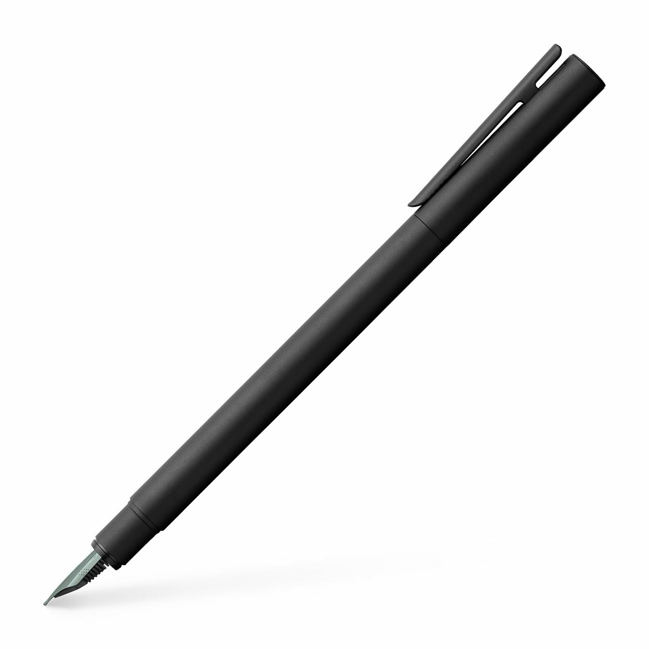 Faber-Castell NEO Slim – Füllfederhalter – B – Schwarz – Edelstahl