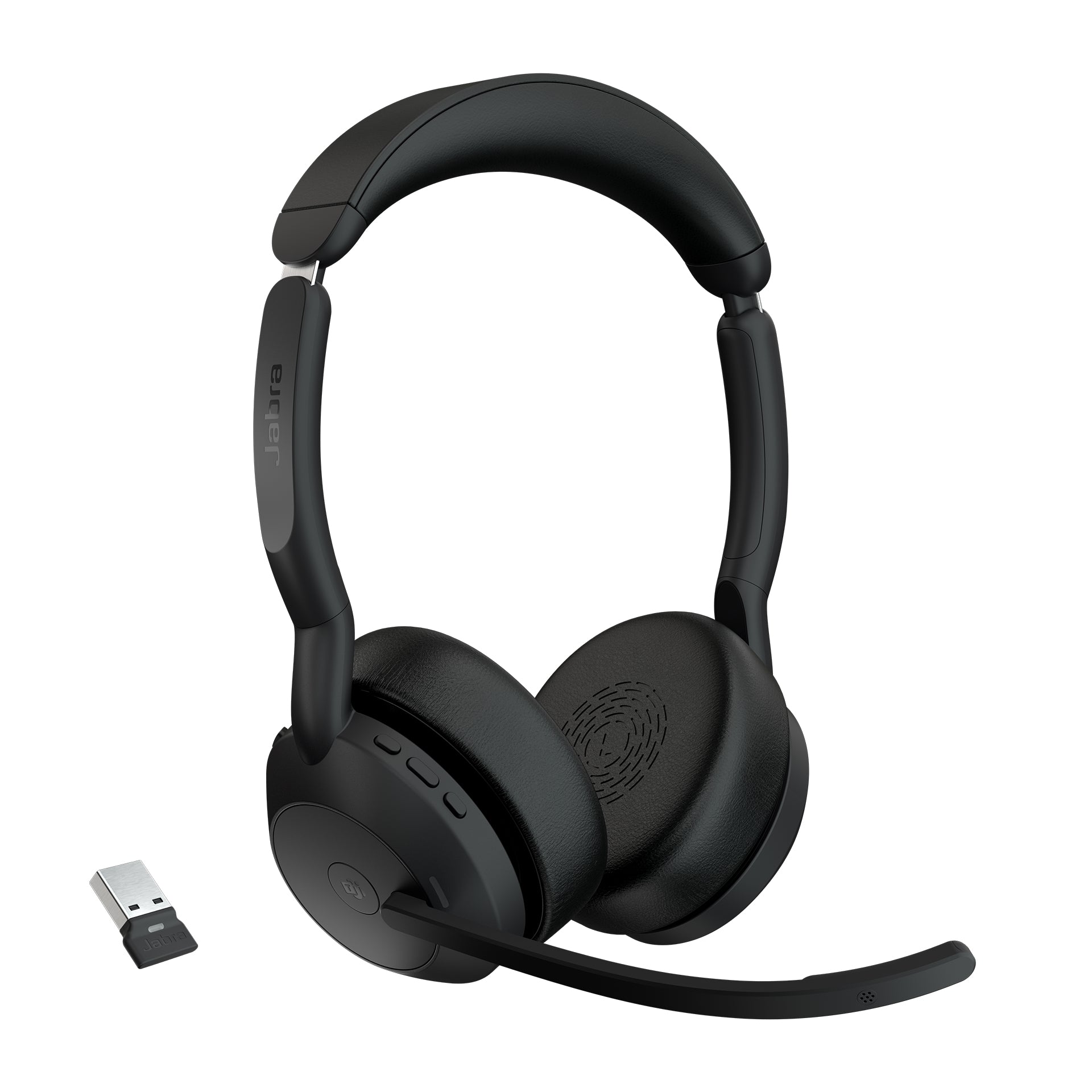 Jabra Evolve2 55 – Duo Headset – USB‑A (Link 390a) – für Microsoft Teams