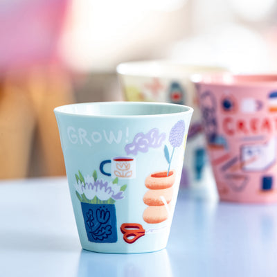 Koziol Becher Nora M Sisters Grow – 300 ml, H 8,9 cm, Kunststoff, Mehrfarbig, spülmaschinenfest