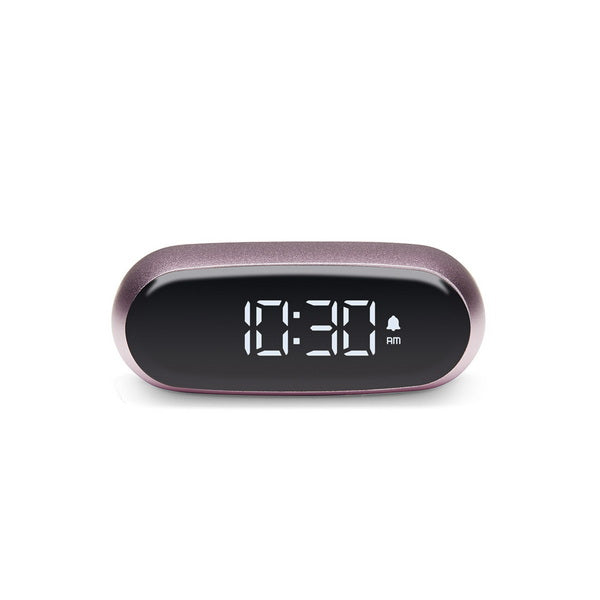 LEXON Digitalwecker – Schlummerfunktion, USB, 6,5 × 4,5 × 2,5 cm, Rosa