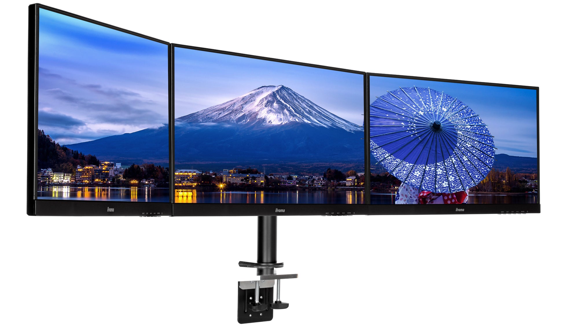 iiyama DS1003C-B1 – Monitorarm, Dreifach, bis 27", 10 kg