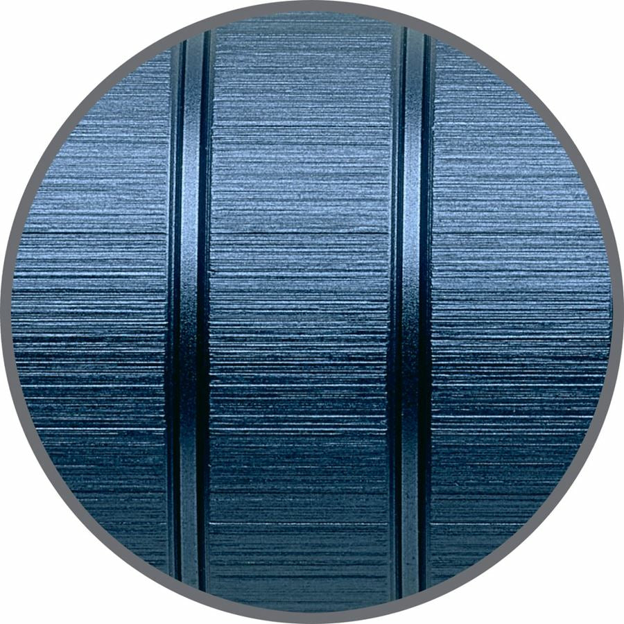 Faber-Castell Essentio B 148436 – Tintenroller, schwarz, mit Kappe, Aluminium, blau
