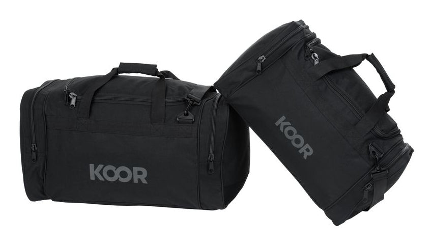 KOOR Sporttasche – 35 l, Polyester, Schwarz, 51 × 25 × 28 cm