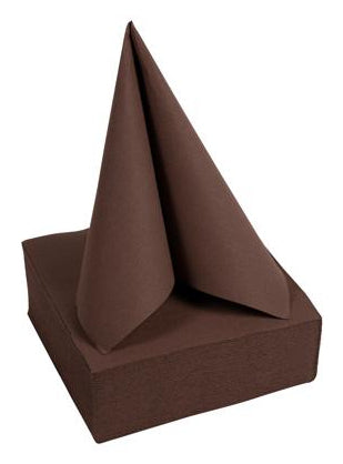 PRONAPPE Servietten – Schokolade – 20 × 20 cm, 2-lagig – 50 Stück