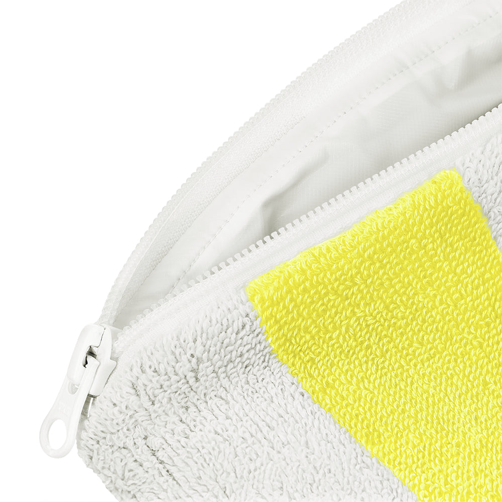 Kolma Etui, Stripy, gelb, PVC, 24,5 × 18,5 cm
