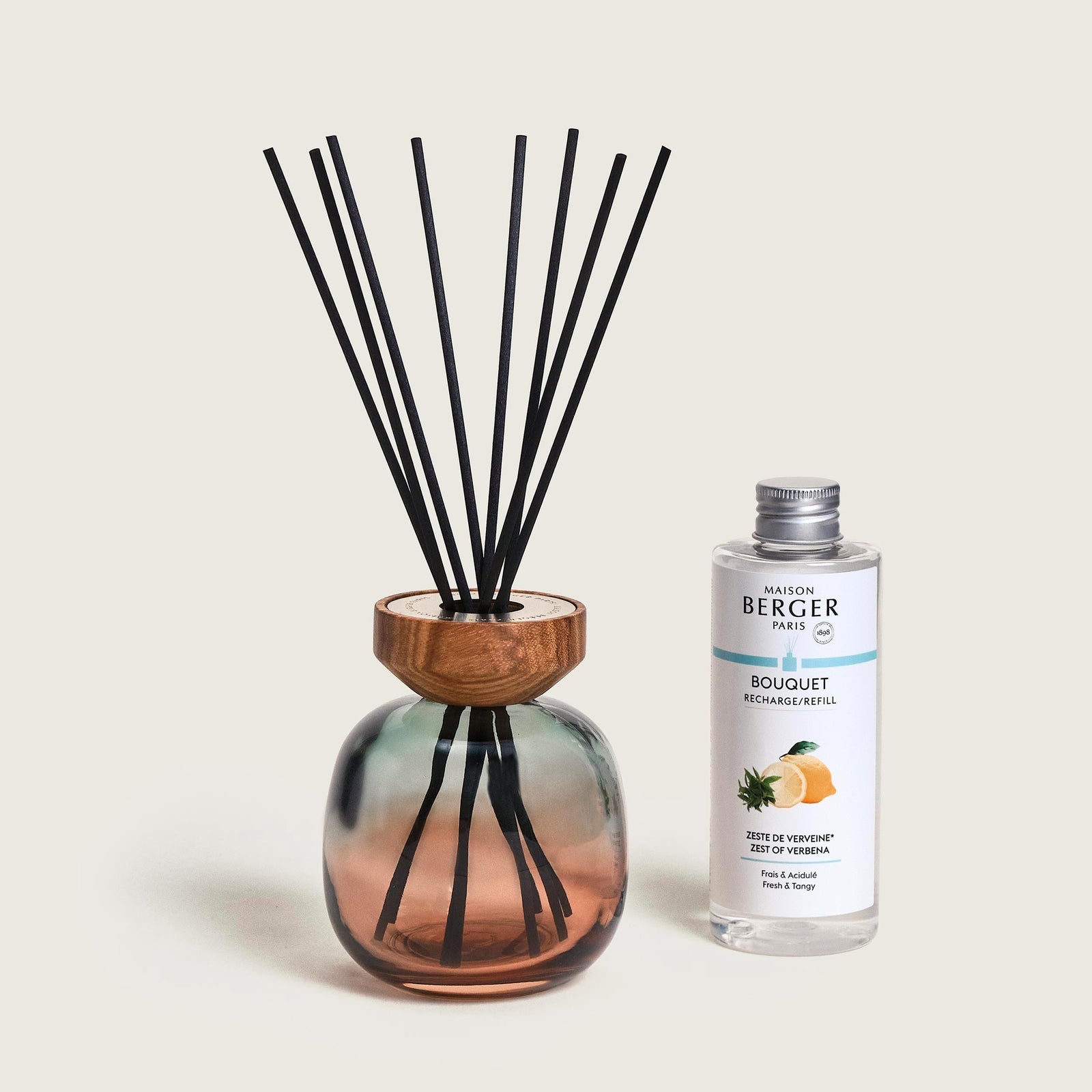 Maison Berger Paris Grüne Blätter – Wärme-Aroma-Diffusor, Duftflasche, 260 ml, grün