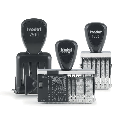 Trodat 1020 – Traditioneller Datumstempel – Abdruck 32 × 5 mm