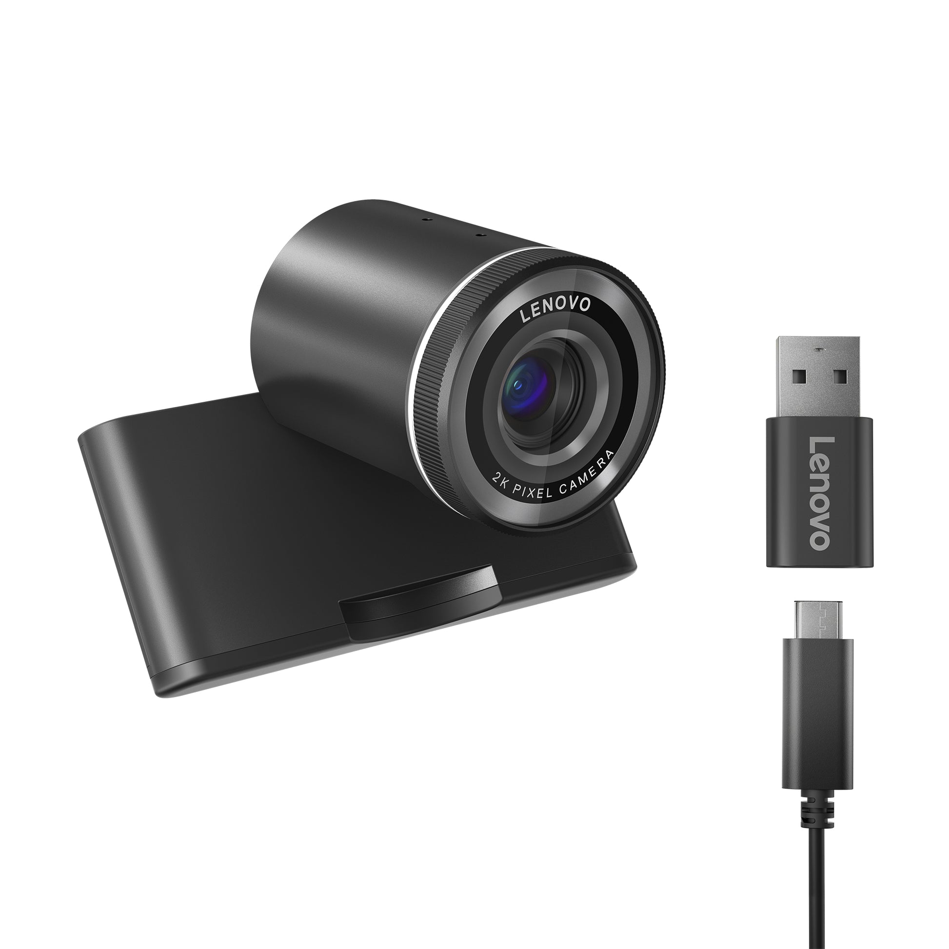 Lenovo Webcam – Full HD 1080p, USB-C, Schwarz