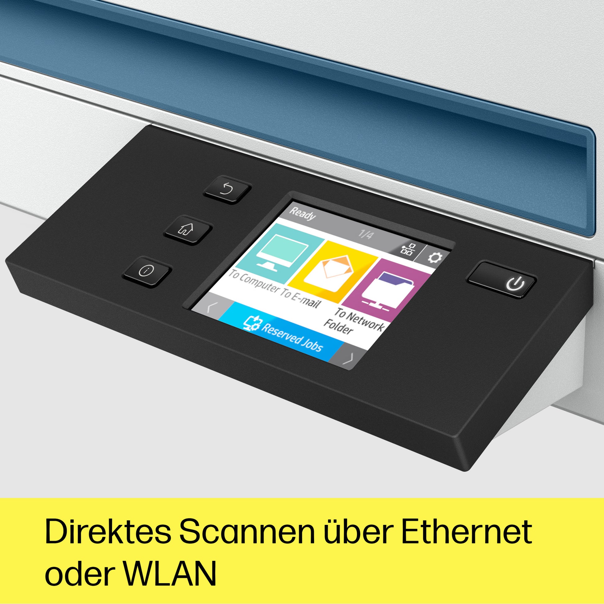 HP ScanJet Pro N4600 fnw1 – Flachbett + ADF, A4, Duplex, 40 Seiten pro Minute, ADF 100 Blatt, WLAN/LAN, 1'200 dpi