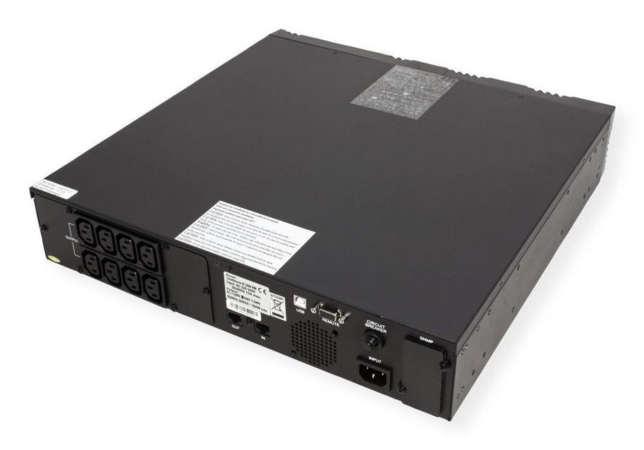 ROLINE LineSecure III 2000R USV 2,0 kVA/1600 W Line-Interaktiv – 2U Rack – C13×8 – Eingang IEC C14