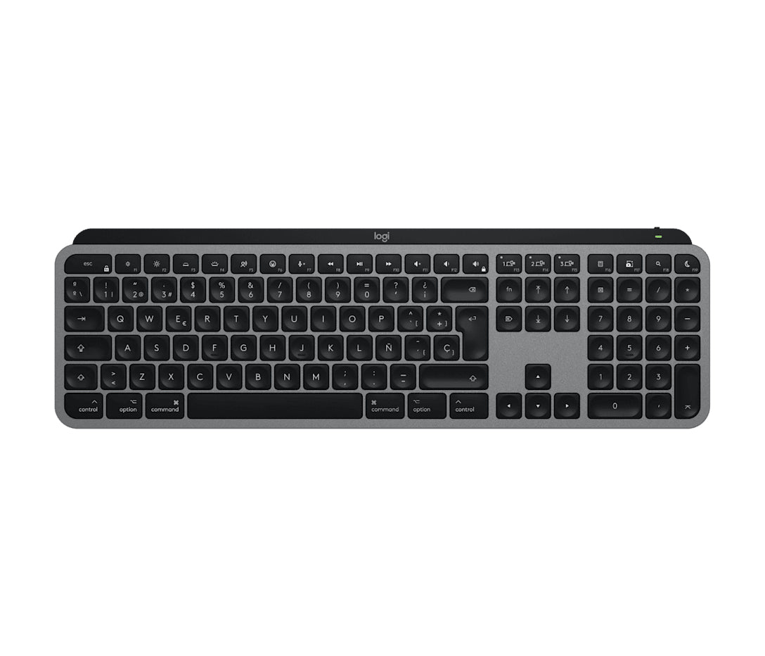 Logitech MX Keys S für Mac – Tastatur – beleuchtet – Bluetooth – Multi-Device – grau