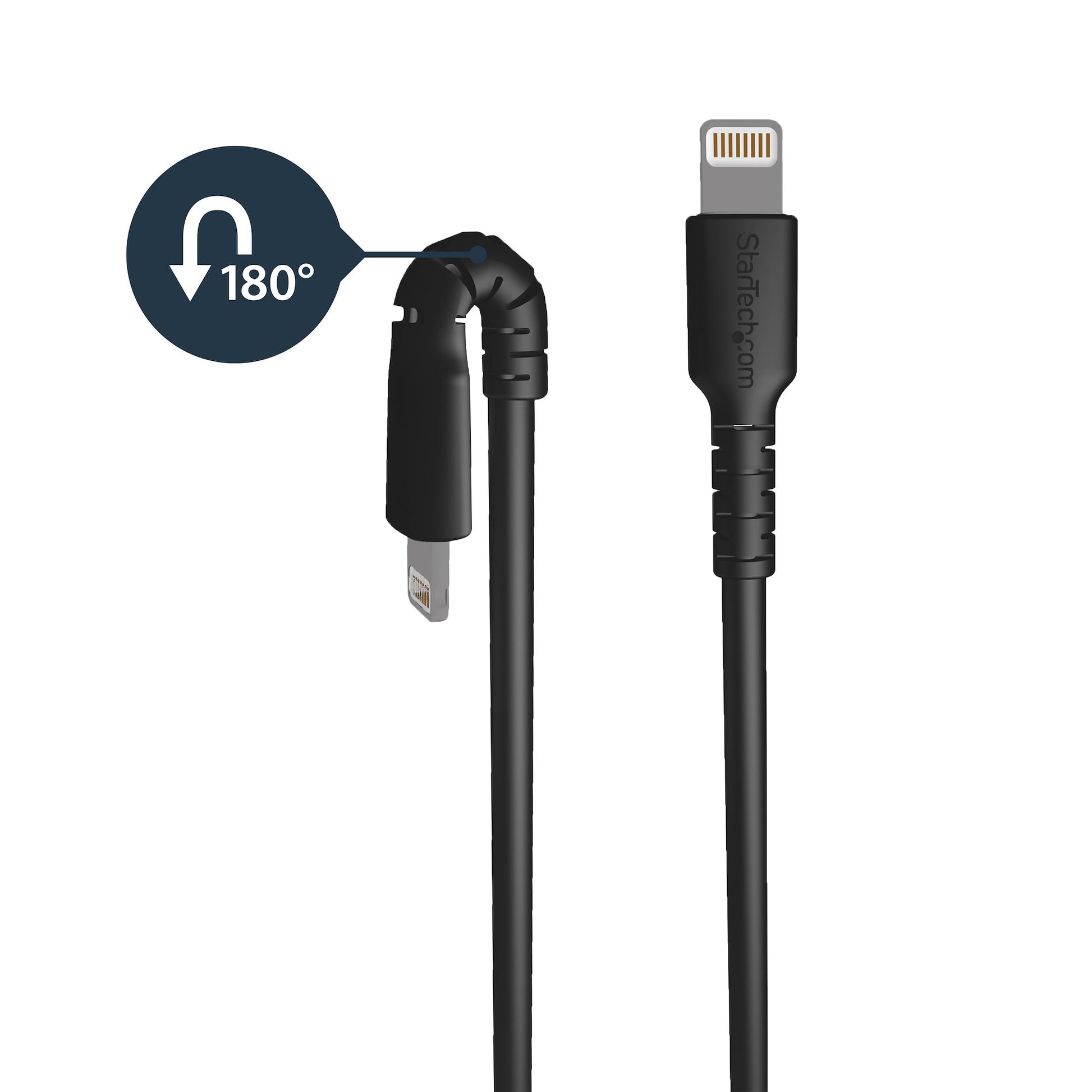 StarTech.com Daten- & Ladekabel – USB-A auf Lightning 1 m, MFi-zertifiziert, Schwarz – für iPhone/iPad