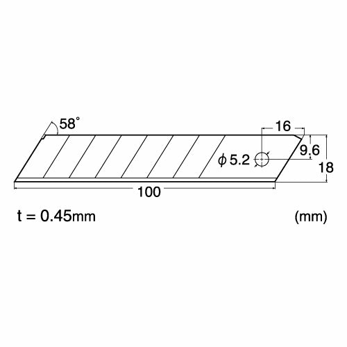 NT Cutter Ersatzklingen – 18 mm, für L-500P, 6 Stück
