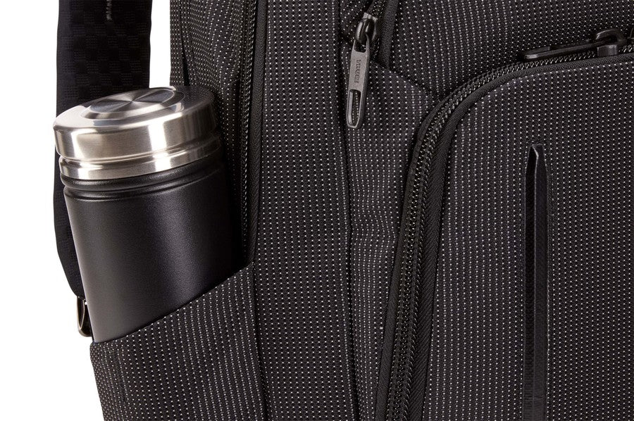 Thule Notebook-Rucksack Crossover 2 – für 14", 20 l, RFID-Schutz, Nylon – Schwarz, 310 × 430 × 190 mm