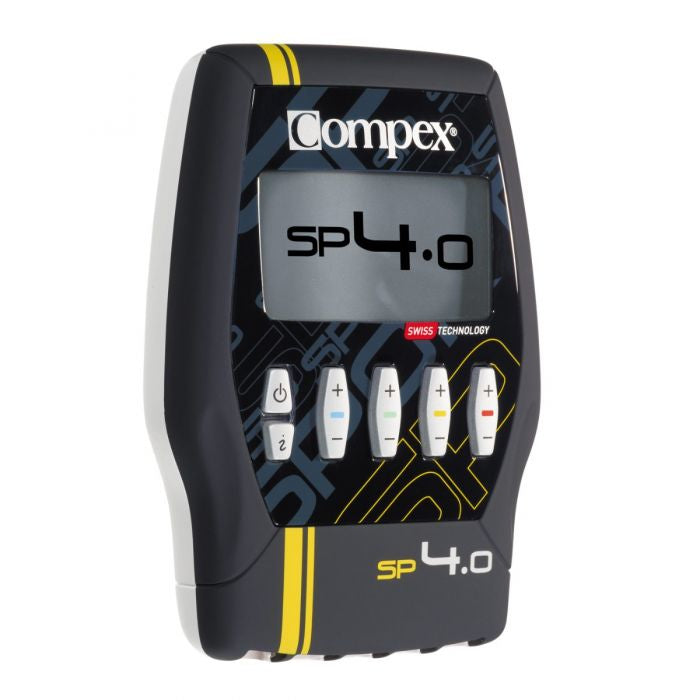 Compex Elektrostimulationsgerät SP 4.0 – TENS, 4 Kanäle, 30 Programme – 120 mA – Schwarz