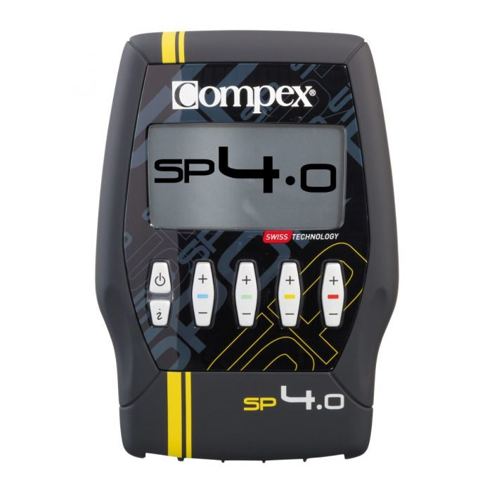 Compex Elektrostimulationsgerät SP 4.0 – TENS, 4 Kanäle, 30 Programme – 120 mA – Schwarz