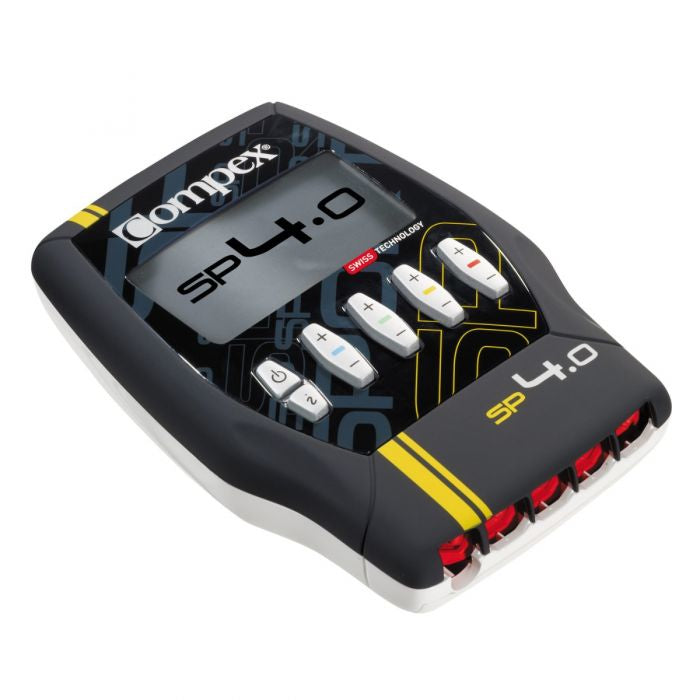 Compex Elektrostimulationsgerät SP 4.0 – TENS, 4 Kanäle, 30 Programme – 120 mA – Schwarz