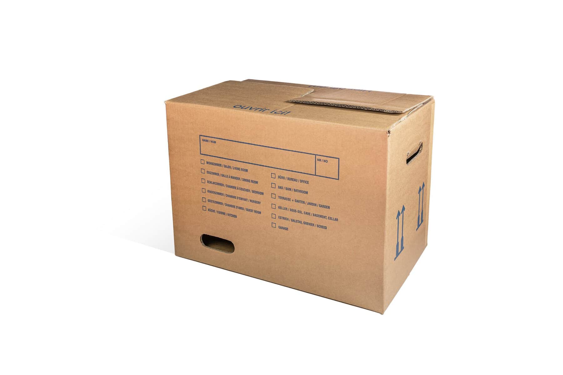 Brieger Versandkarton – 635 × 350 × 370 mm, 6,0 mm, 3-facher Boden, für schwere Befüllung