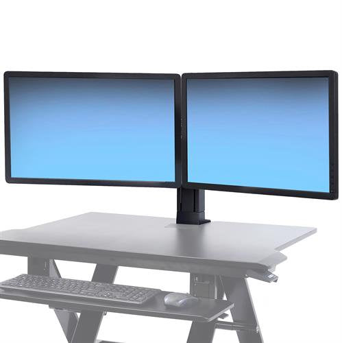 Ergotron WorkFit – Monitorhalterung, Dual, Universal, Schwarz