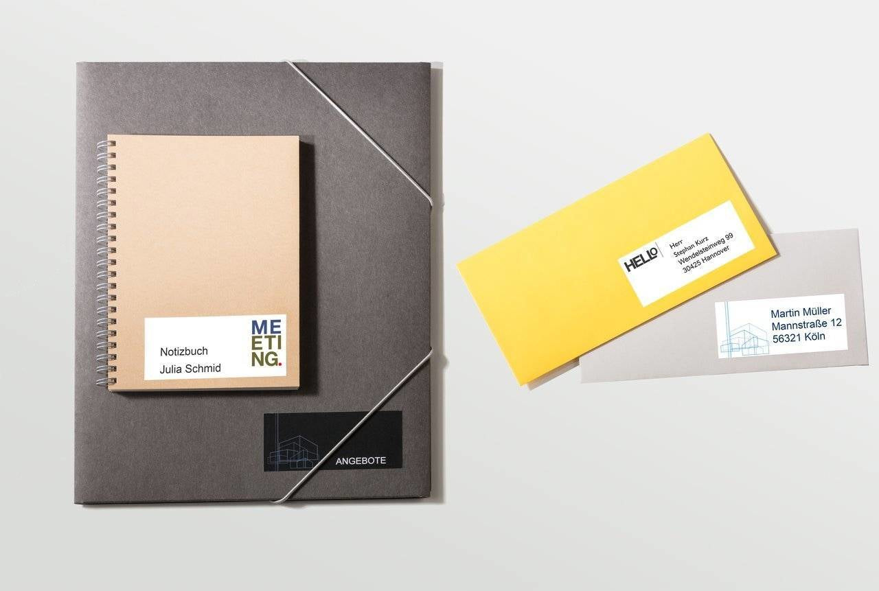 Avery Zweckform – Universal-Etiketten, 105 mm × 48 mm, weiss, Papier, permanent, 1200 Stk.