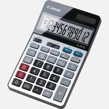 Canon Finanzrechner CA-HS20TSC – 12-stellig – Solar/Batterie – Schwarz/Silber