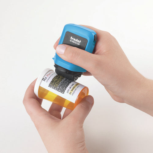 Trodat ID Protector – Tintenrollstempel (Datenmaskierer), Farbe Blau