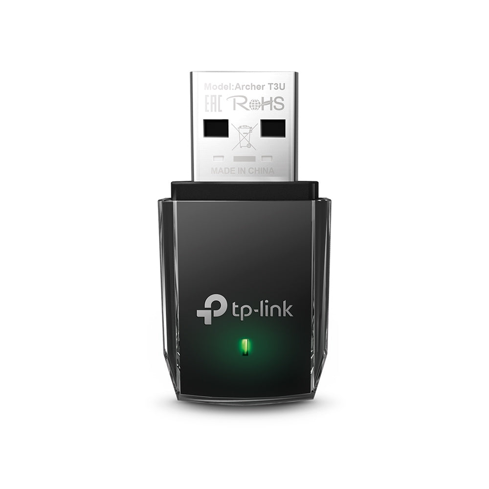 TP-Link Archer T3U USB-WLAN-Adapter – Wi-Fi 5 (802.11ac), Dualband, bis 867/400 Mbit/s, USB 3.2 Gen 1