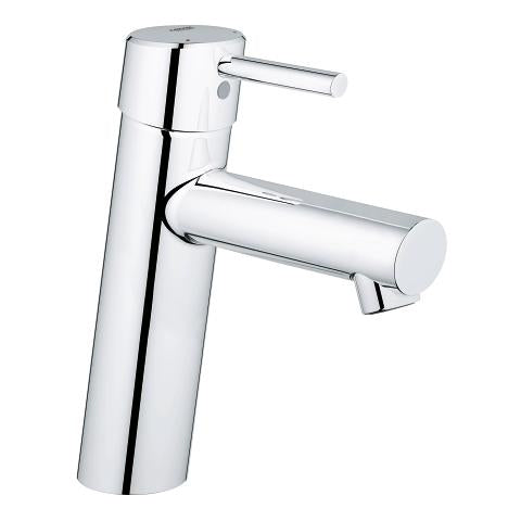 GROHE Concetto Einhand-Waschtischbatterie – Höhe 70 mm, Breite 225 mm, 1/2-Anschluss, Chrom, für Waschbecken