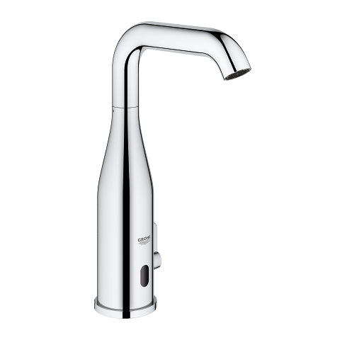 GROHE Badebatterie (Unterputz) Essence E – 20,8×56×8,7 cm, Edelstahl, Infrarot-Elektronik, Chrom