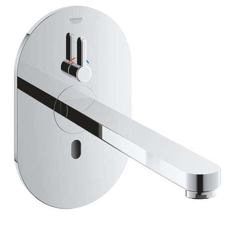 GROHE Badebatterie (Unterputz) Eurosmart Infrarot-Elektronik – 13×11,5 cm, Messing, für Waschbecken, Chrom