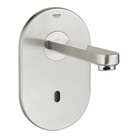 GROHE Badebatterie (Unterputz) Eurosmart Infrarot-Elektronik – 12×13 cm, Messing, Wandmontiert, Chrom