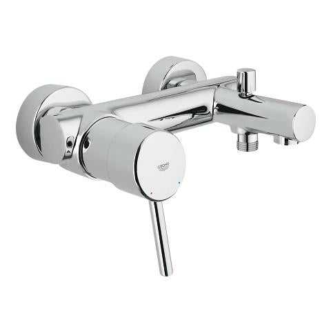 GROHE Badebatterie Concetto – Einhebelmischer, 18 cm, Messing, Chrom