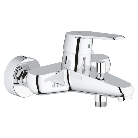 GROHE Eurodisc Cosmopolitan Wannenbatterie – 190 × 150 mm, Anschlussmass 1/2, Chrom, für Badewanne & Dusche