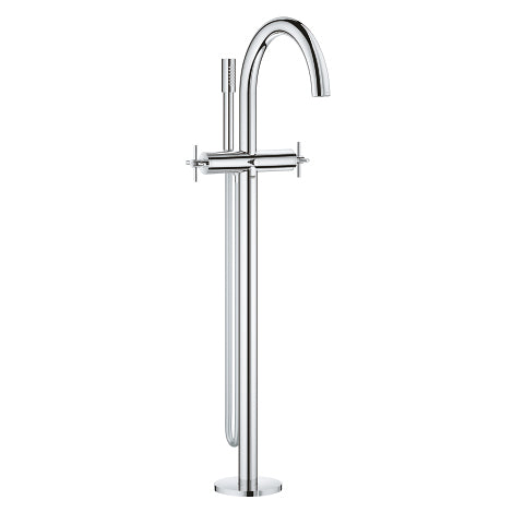 GROHE Atrio Unterputz-Badebatterie – 26×23 cm, Messing, Zweigriffarmatur, Chrom
