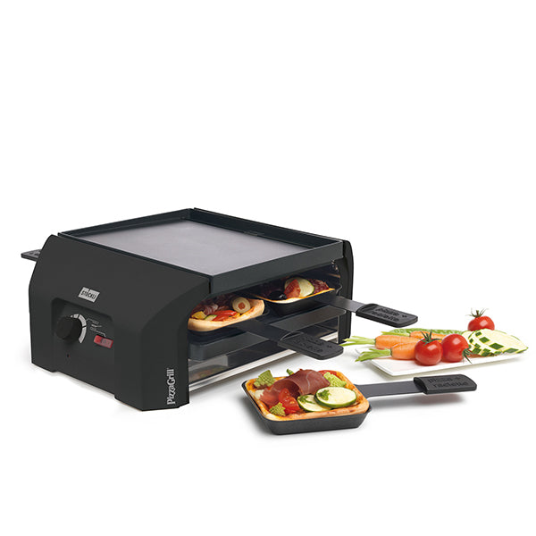 Stöckli Pizzagrill FourFour – 4 Personen, 870 W – anthrazit/Aluguss