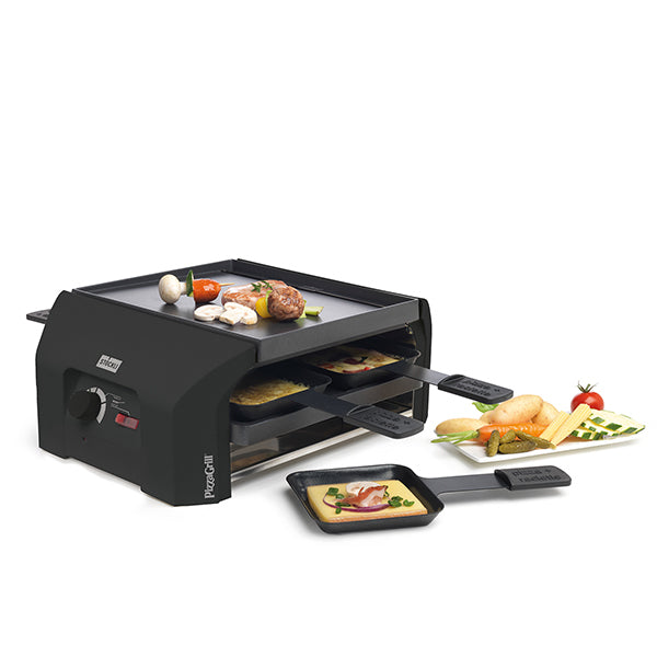 Stöckli Pizzagrill FourFour – 4 Personen, 870 W – anthrazit/Aluguss