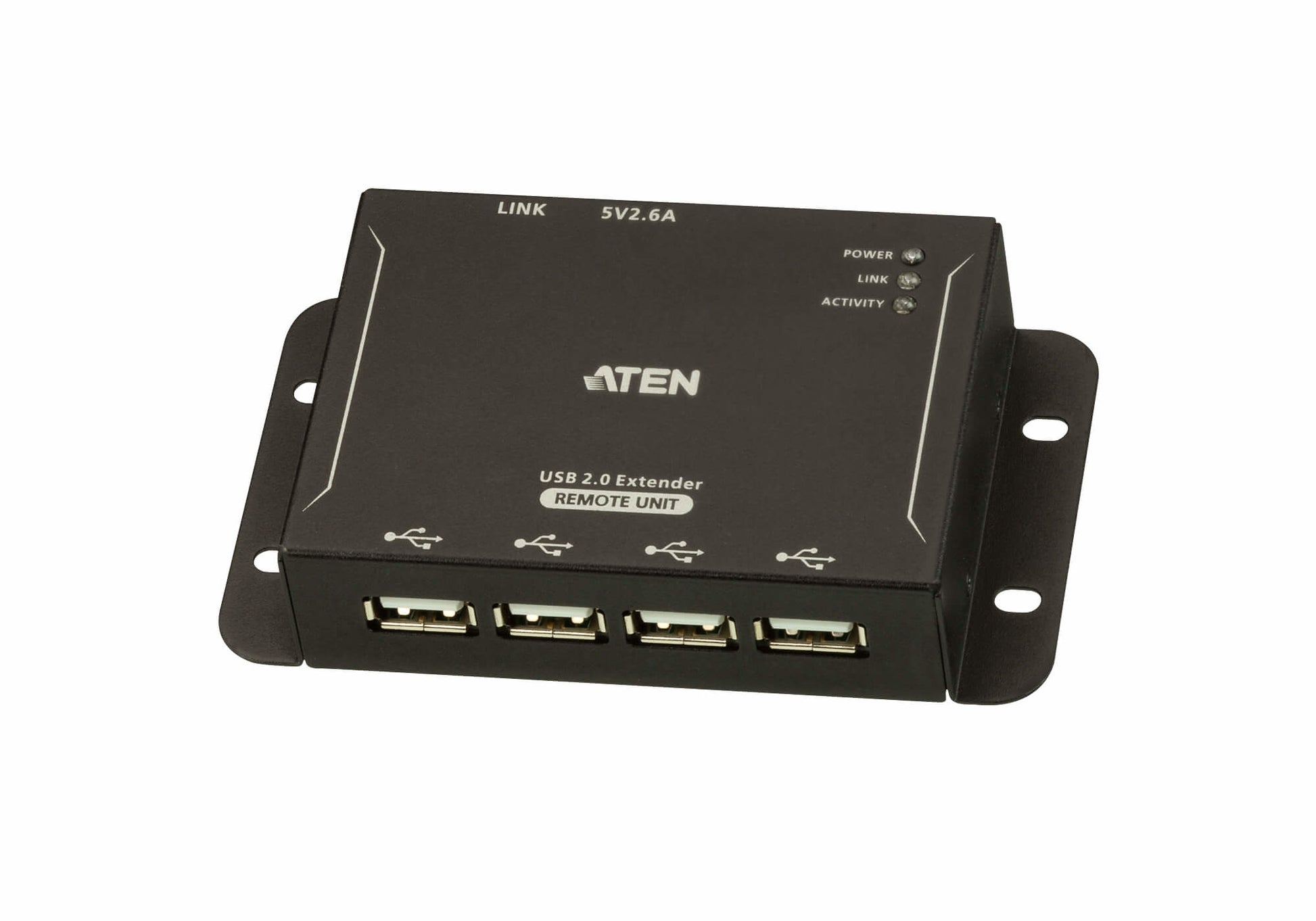 ATEN UCE3250 USB-Verlängerung USB-A zu USB-A – 4× USB 2.0 (480 Mbit/s), bis 50 m, Netzteil – Schwarz